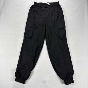 Fabletics Womens Cargo‎ Jogger Pants Black Lightweight Polyester Utility S